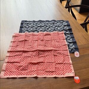 Hemlock Red and Navy Checkered Bandanas